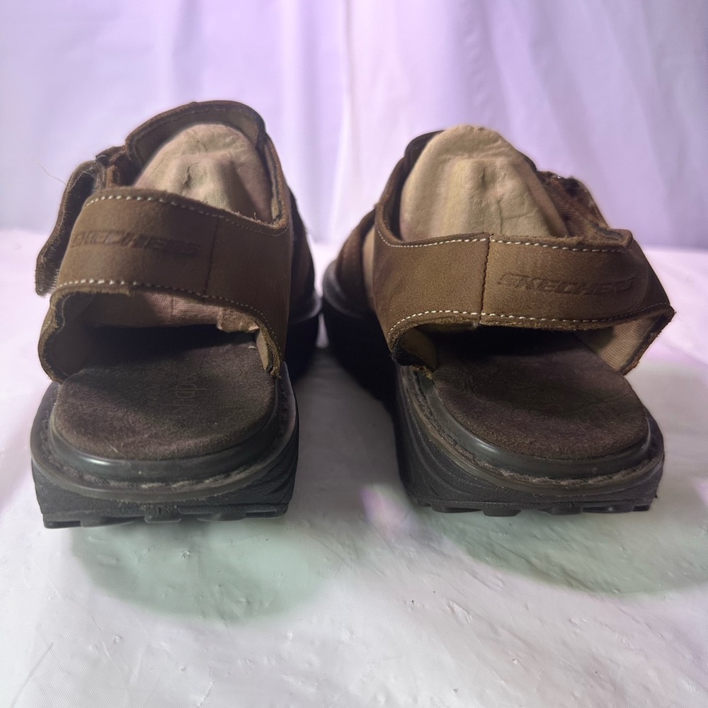 Skechers Tan Platform Sandals - Picture 6 of 10